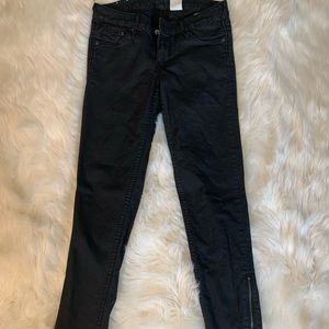 Black denim jeans